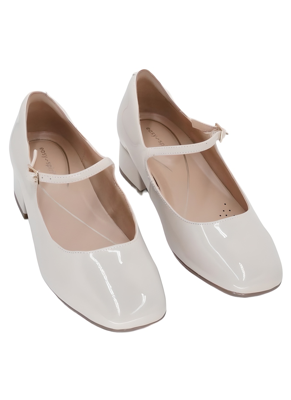 Easy Spirit Janica Ivory Patent Mary Jane Pumps Size 9M